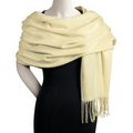 Ivory White Acrylic Pashmina